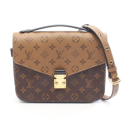 Louis Vuitton Handbag Pochette Metis MM Monogram Reverse Leather