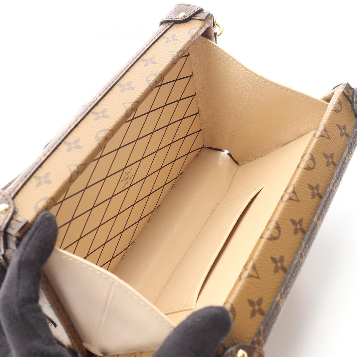 Louis Vuitton Shoulder Bag Petite Malle Monogram Reverse — view 3