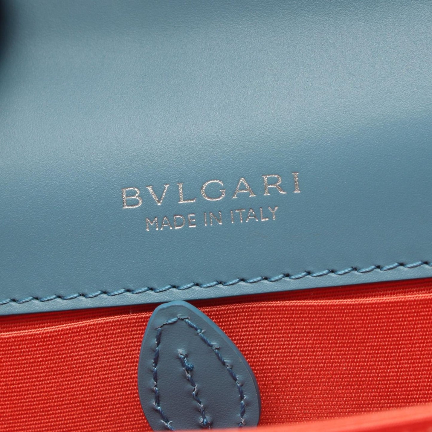 Bvlgari Handbag Serpenti Forever Top Handle 2-Way Smoke Blue Leather Bag — view 4