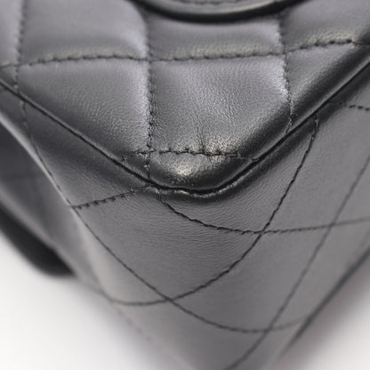 Chanel Shoulder Bag Mini Quilted 20 Black Lambskin Chain — view 8