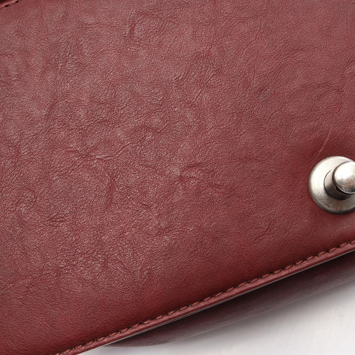 Chanel Shoulder Bag Boy Bordeaux Leather Chain — view 7