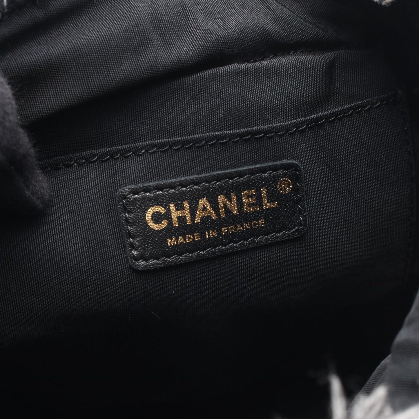 Chanel Shoulder Bag Quilted Small Denim Black Multi — view 4
