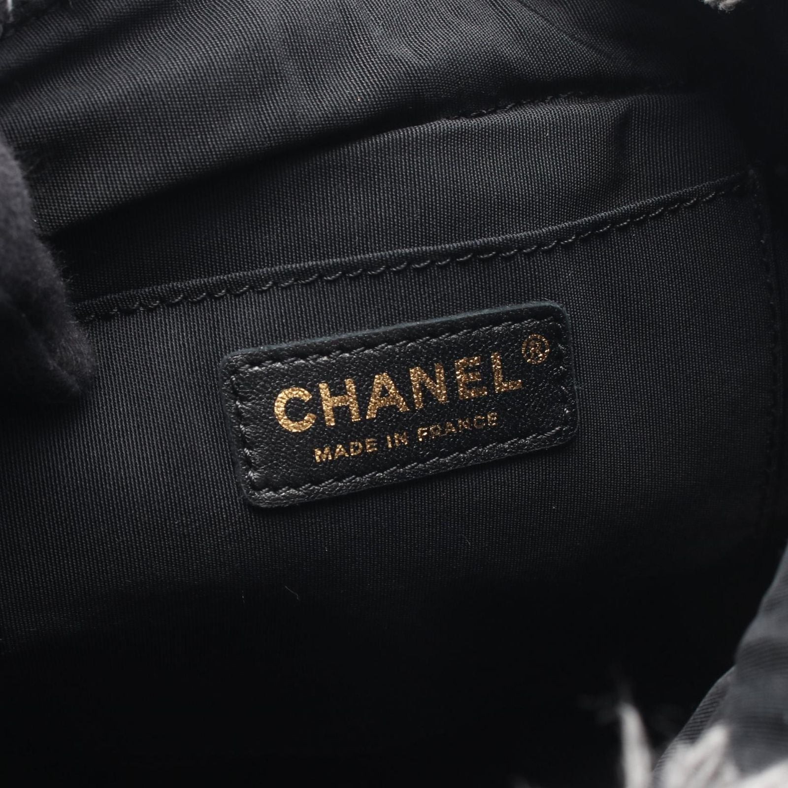 Chanel Shoulder Bag Quilted Small Denim Black Multi — view 4