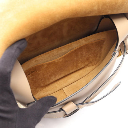 Loewe Shoulder Bag Gate Small Beige Ivory Leather — view 3
