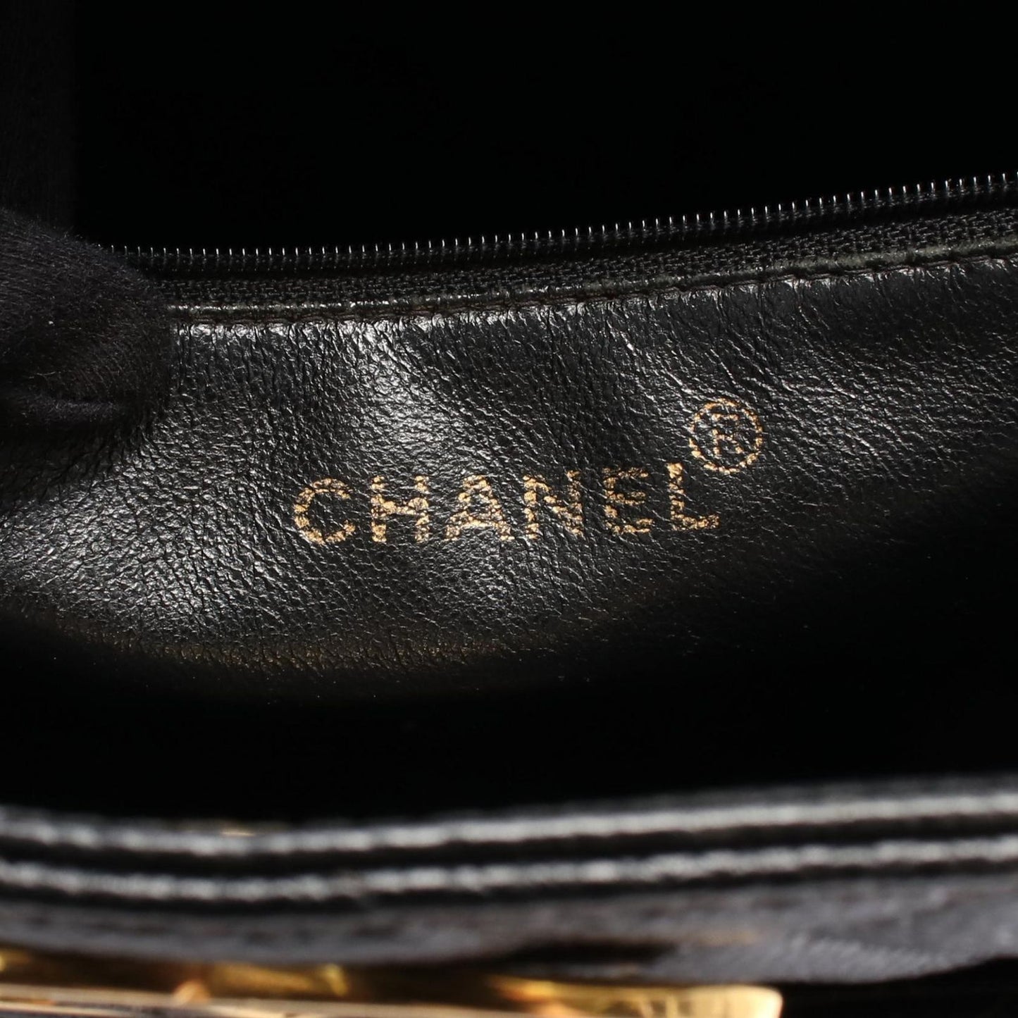 Chanel Tote Quilted Black Caviar Leather — view 4