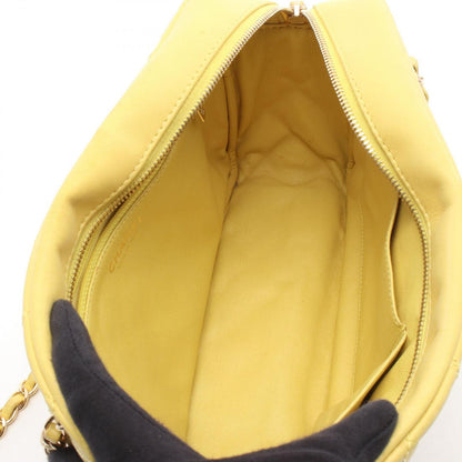 Chanel Shoulder Bag 2.55 Quilted Yellow Lambskin Chain Tote — view 3