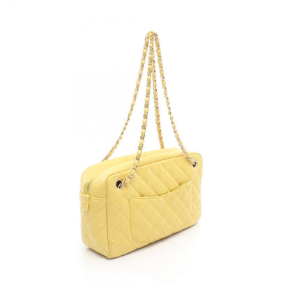 Chanel Shoulder Bag 2.55 Quilted Yellow Lambskin Chain Tote — view 2