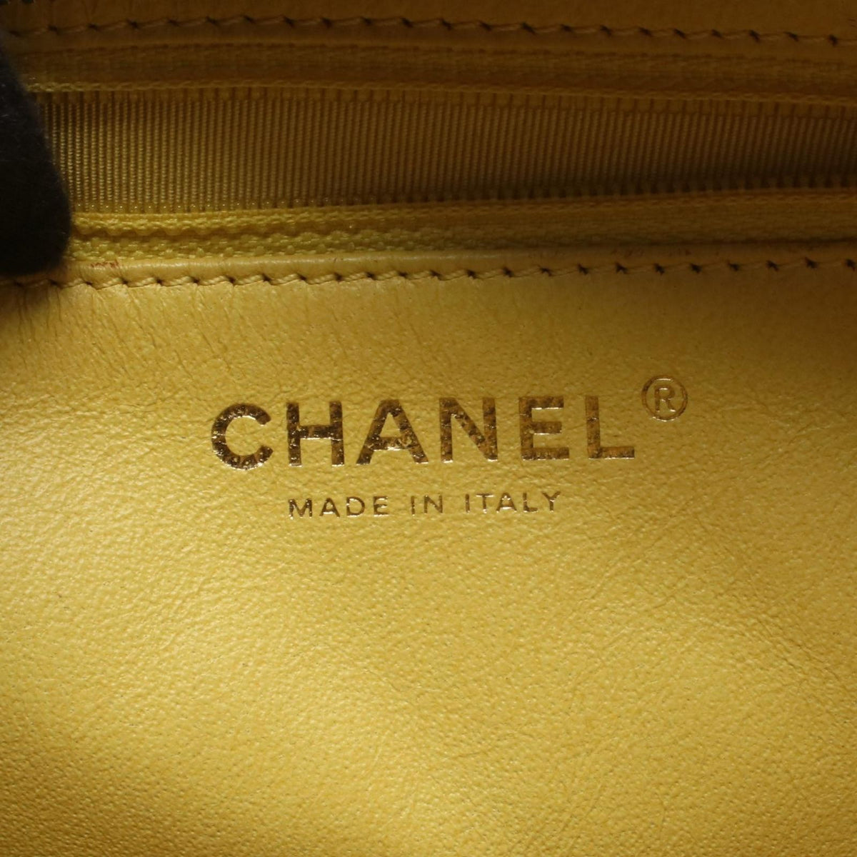 Chanel Shoulder Bag 2.55 Quilted Yellow Lambskin Chain Tote — view 4