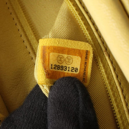 Chanel Shoulder Bag 2.55 Quilted Yellow Lambskin Chain Tote — view 5