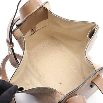 Loewe Handbag Hammock Bag Small 2-Way Beige Brown Leather — view 3