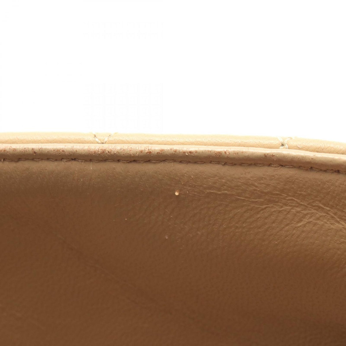 Chanel Shoulder Bag Quilted Small Flap Beige Lambskin Chain — view 7