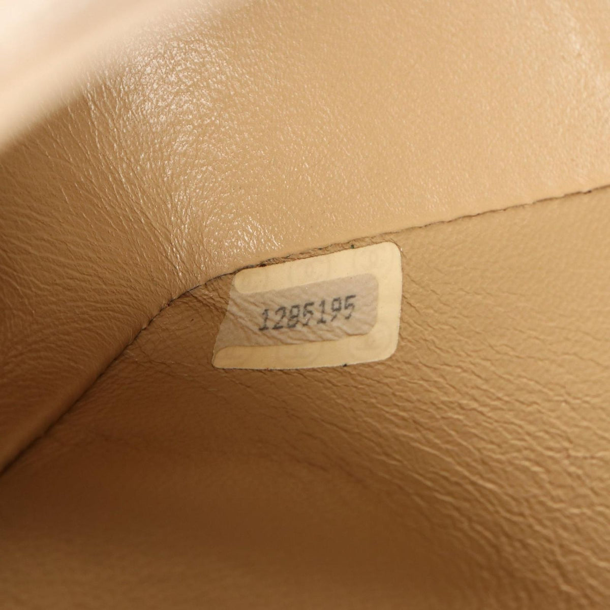 Chanel Shoulder Bag Quilted Small Flap Beige Lambskin Chain — view 5
