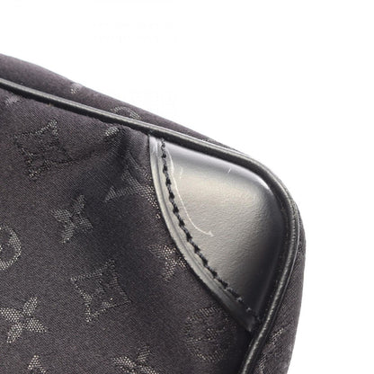 Louis Vuitton Handbag Little Boulogne Monogram Satin Noir Fabric Leather — view 8