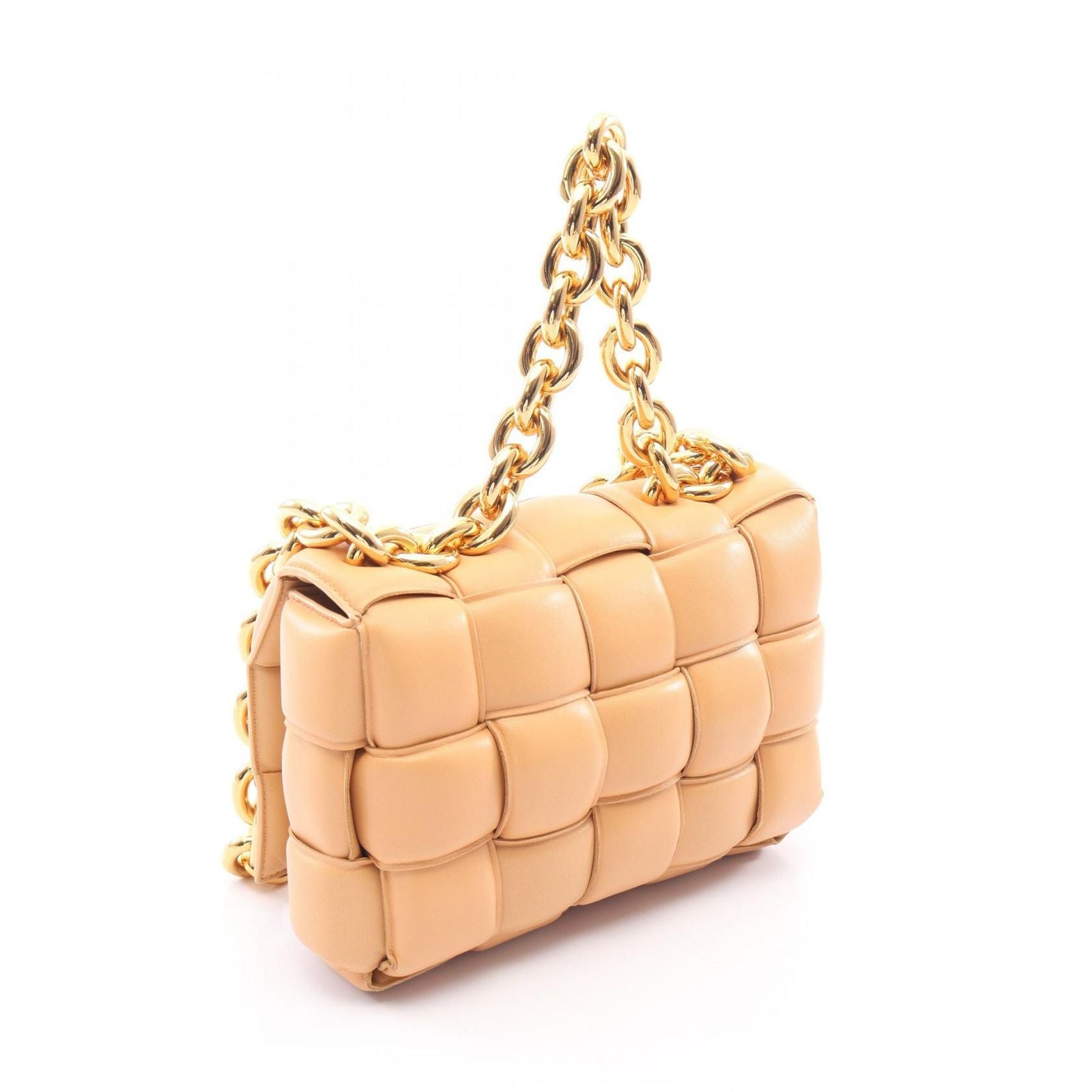 Bottega Veneta Shoulder Bag the Chain Cassette 2-Way Beige Leather Maxi — view 2