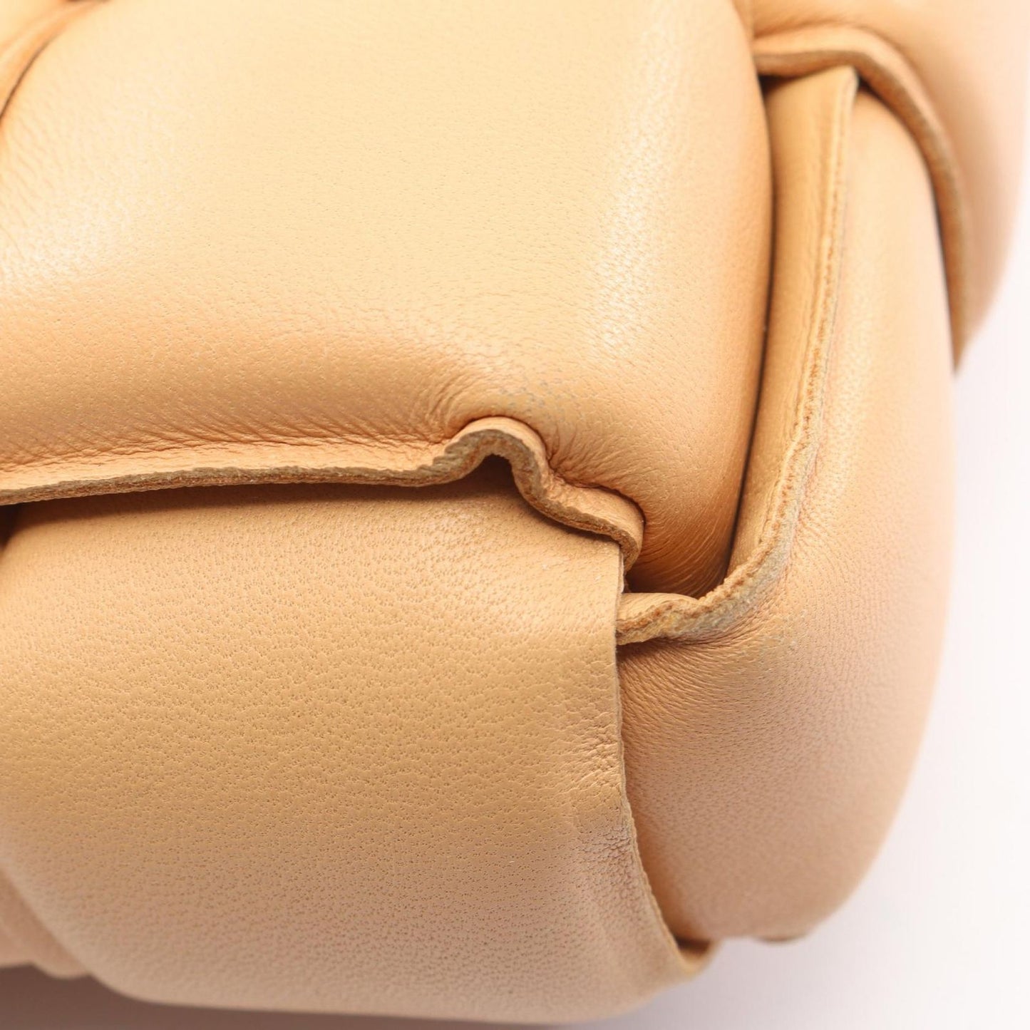 Bottega Veneta Shoulder Bag the Chain Cassette 2-Way Beige Leather Maxi — view 7