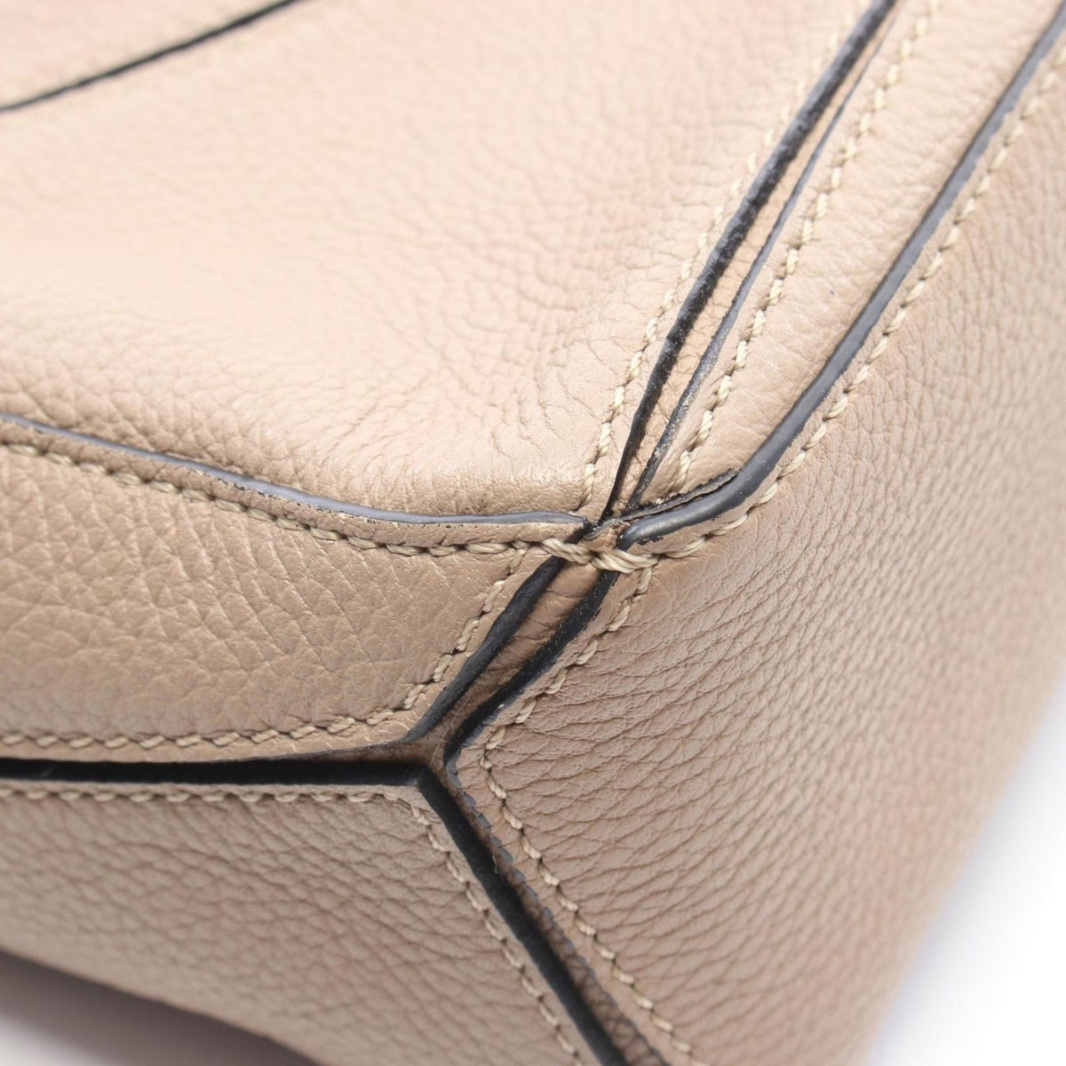 Loewe Handbag Puzzle Bag Mini 2-Way Greige Leather — view 6