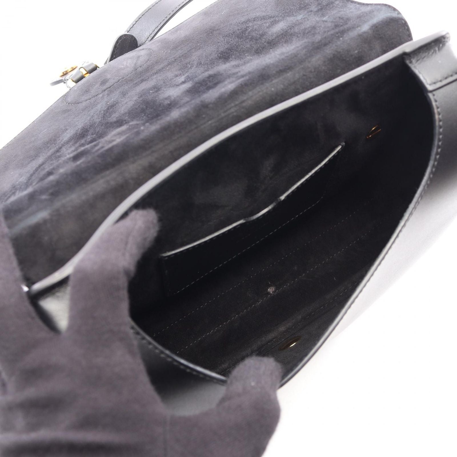 Dior Shoulder Bag Bobby Medium Black Leather — view 3