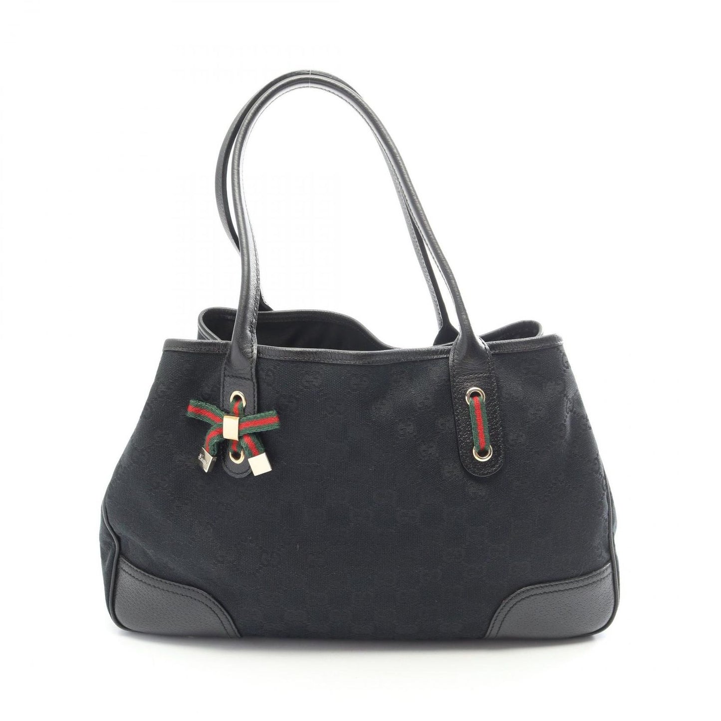 Gucci Tote Princy GG Canvas Black Green
