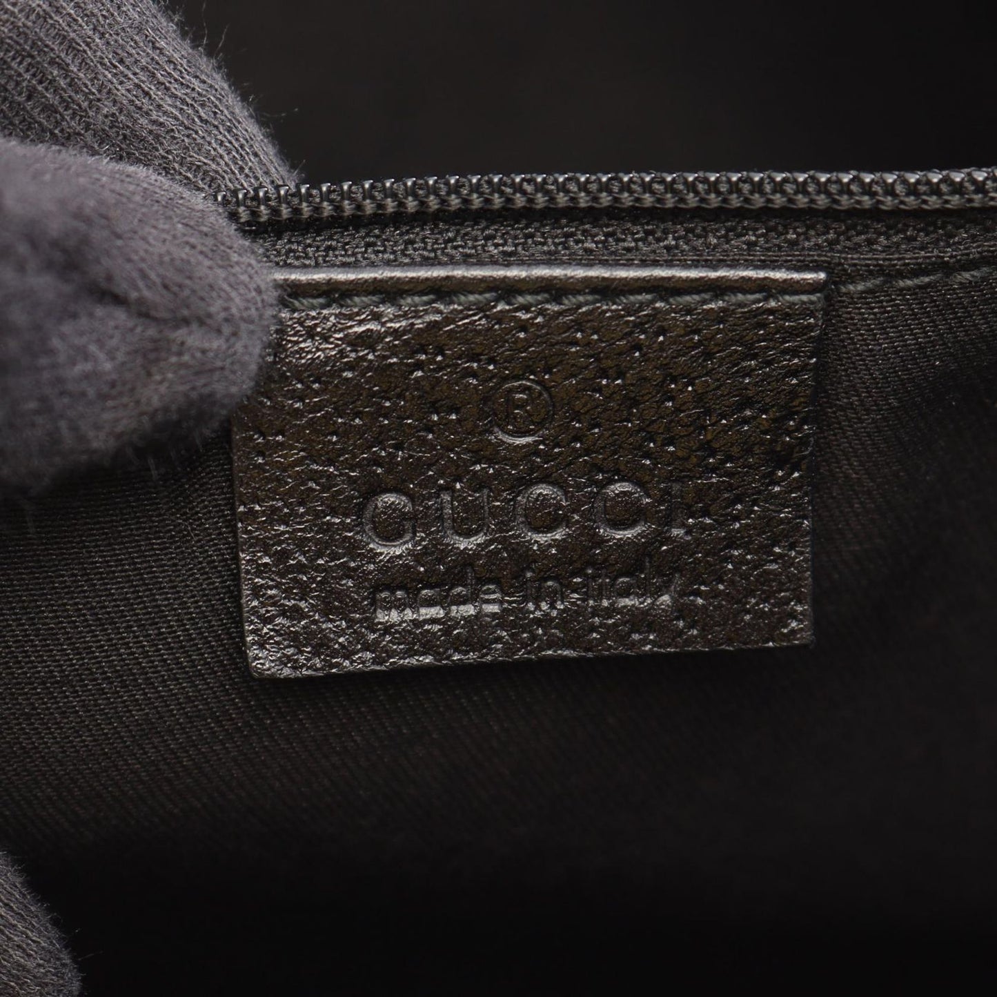 Gucci Tote Princy GG Canvas Black Green — view 4