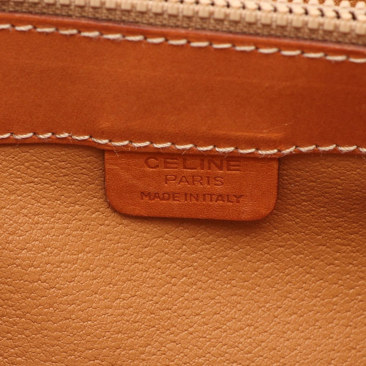 Celine Macadam Turnlock 2-Way Brown Dark Leather Shoulder Bag — view 4
