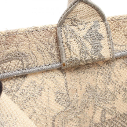 Dior Tote Book Medium Toile de Jouy Gray White Canvas — view 6