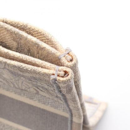 Dior Tote Book Medium Toile de Jouy Gray White Canvas — view 8