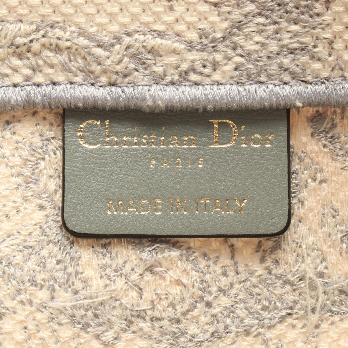Dior Tote Book Medium Toile de Jouy Gray White Canvas — view 4