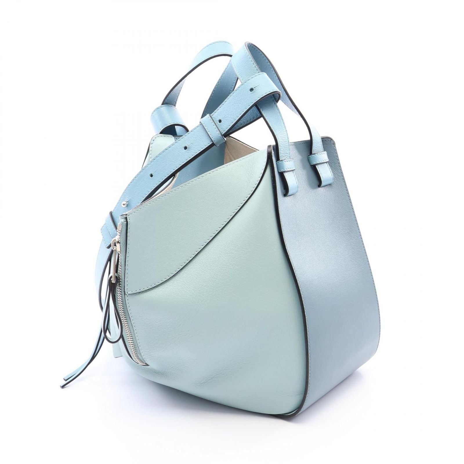Loewe Handbag Hammock Blue Light Leather Bag Small — view 2