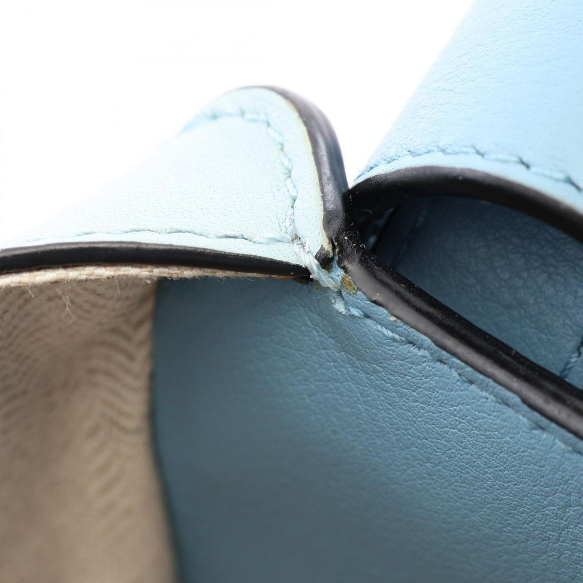 Loewe Handbag Hammock Blue Light Leather Bag Small — view 7