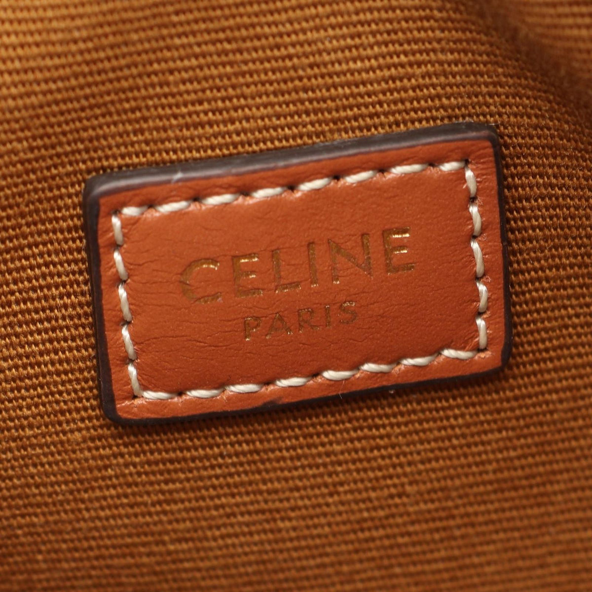 Celine Triomphe Heart Black Brown Leather 2-Way Shoulder Bag Medium — view 4