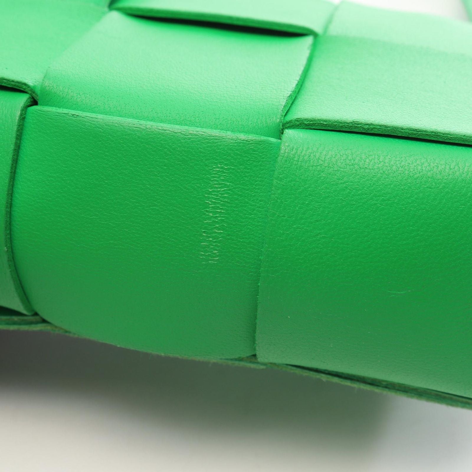 Bottega Veneta Shoulder Bag Candy Cassette Green Leather — view 7