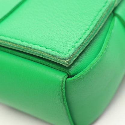 Bottega Veneta Shoulder Bag Candy Cassette Green Leather — view 6