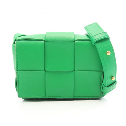 Bottega Veneta Shoulder Bag Candy Cassette Green Leather