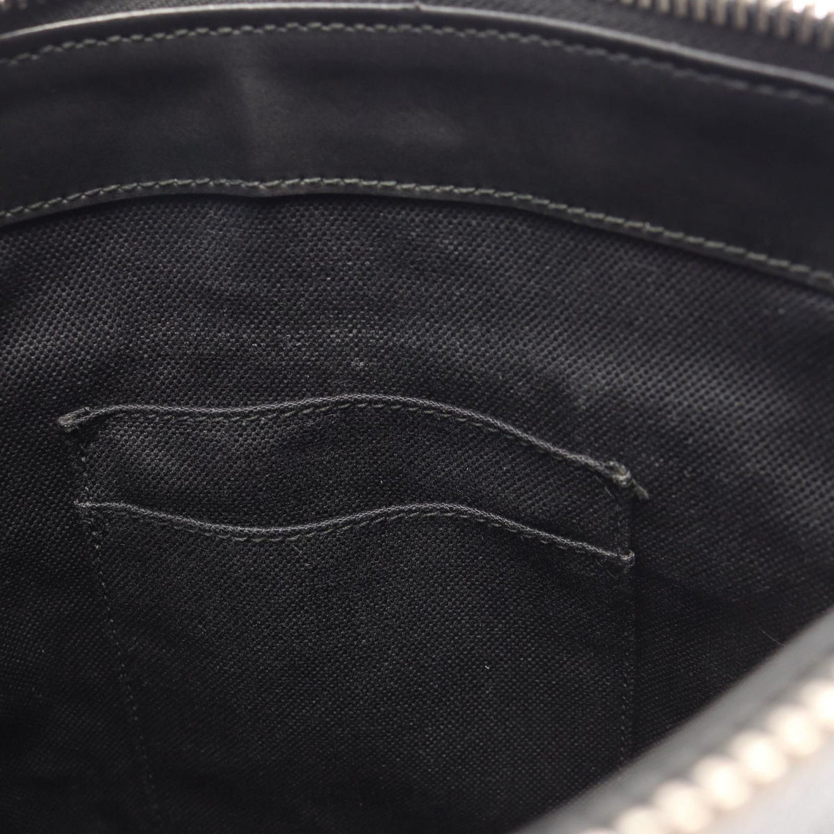 Gucci Shoulder Bag GG Supreme Small Gray Black Navy Leather Sherry Line — view 5