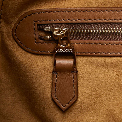 Max Mara Marine Teddy Bear Shopping 2-Way Shoulder Bag Brown Fur Leather — view 8