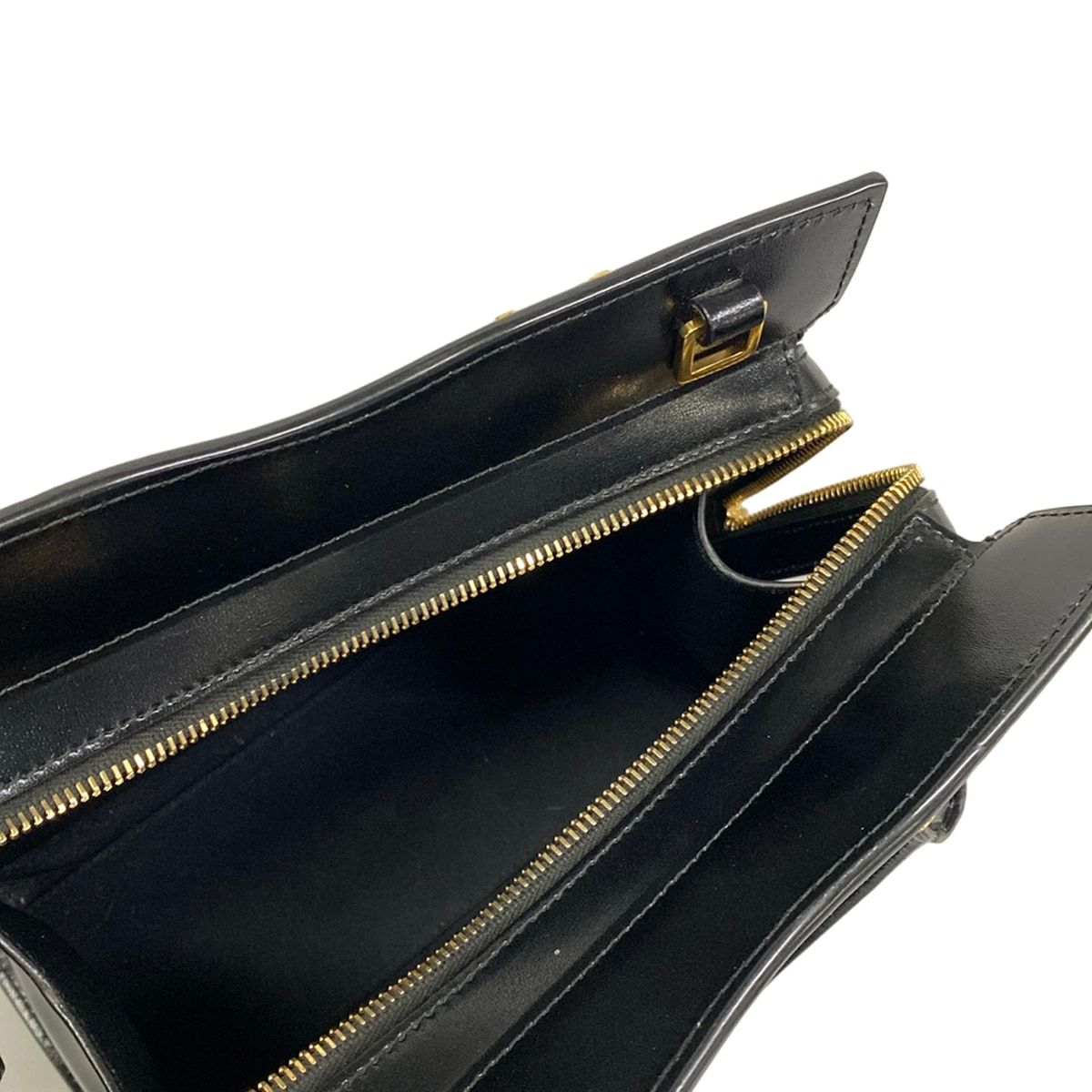 Saint Laurent Paris Handbag Uptown Small Black Beige Dark Brown Embossed Leather — view 7