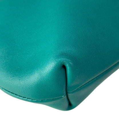 Loewe Handbag Flamenco Purse Mini Green Chain Handle Drawstring Lambskin — view 6