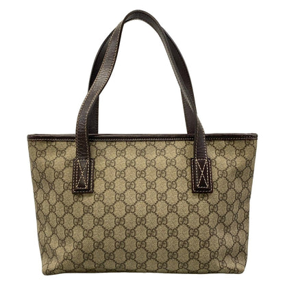 Gucci Shoulder Bag GG Plus Supreme Dark Brown Beige Leather — view 3