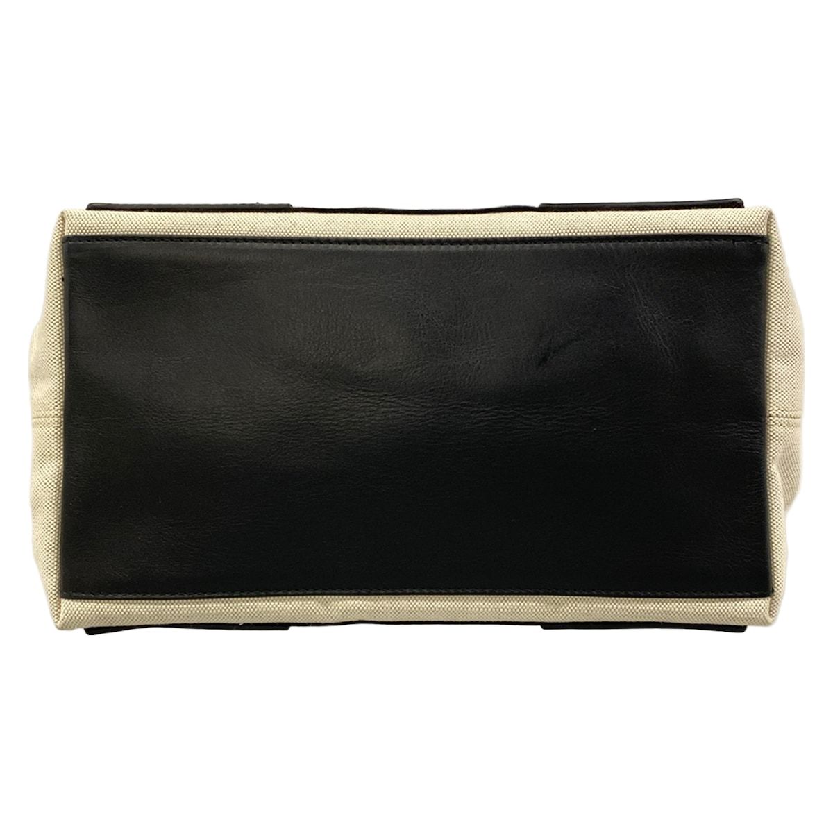 Balenciaga Tote Navy Cabas S Ivory Black Leather — view 5