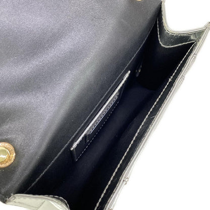 Bvlgari Shoulder Bag Serpenti Forever Silver Chain Leather — view 7