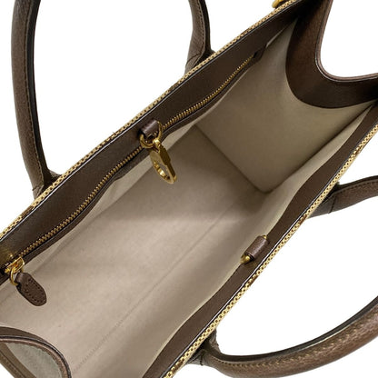 Gucci Tote Jumbo GG Beige Dark Brown Leather — view 7
