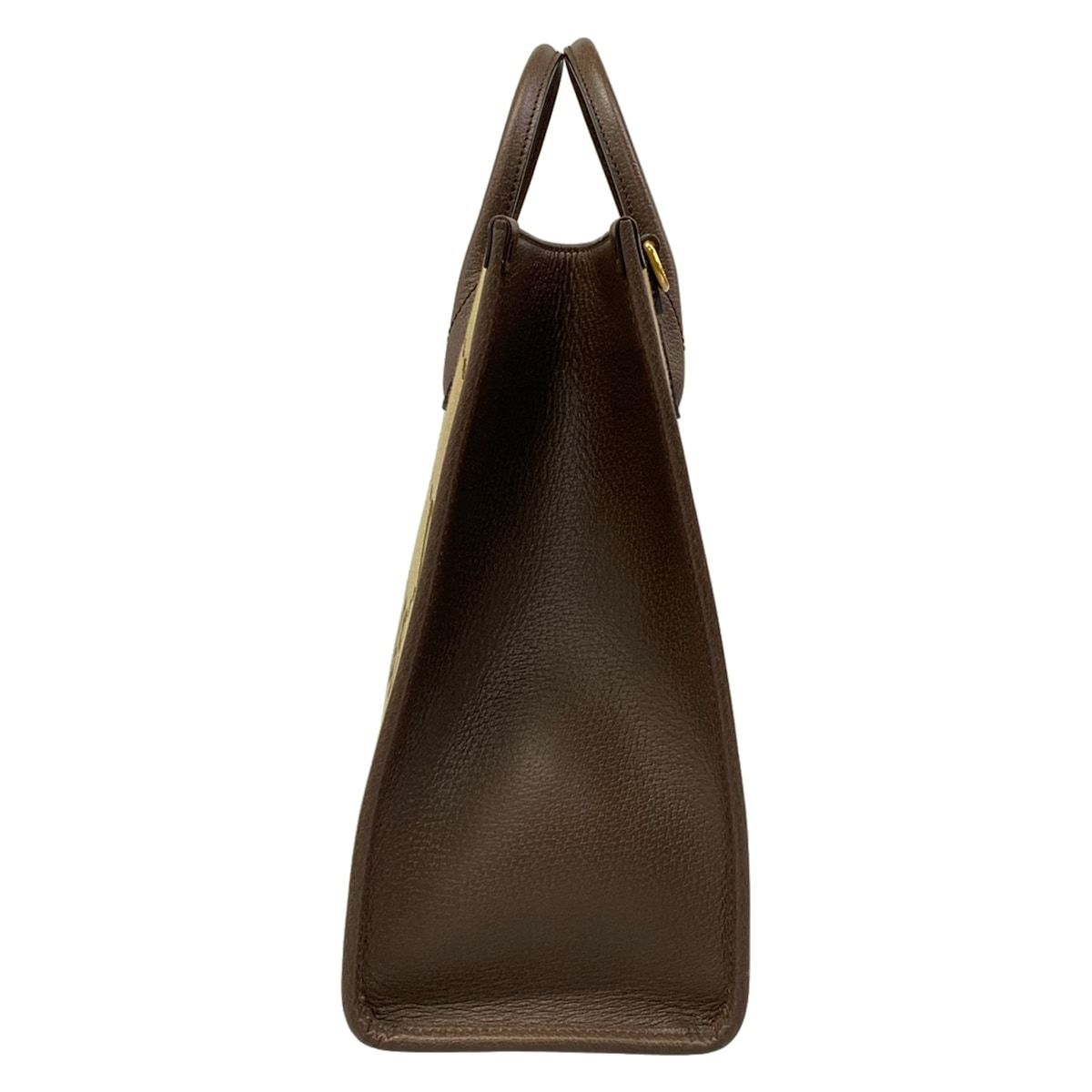 Gucci Tote Jumbo GG Beige Dark Brown Leather — view 4