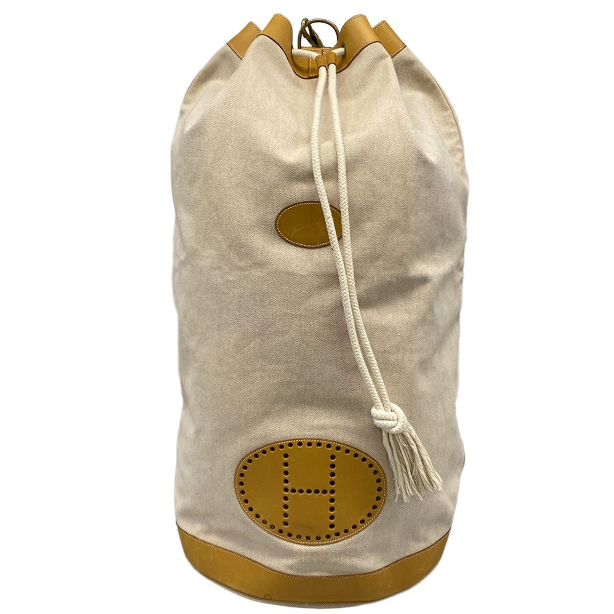 Hermes Bag Ranch Ivory Beige Gold Leather