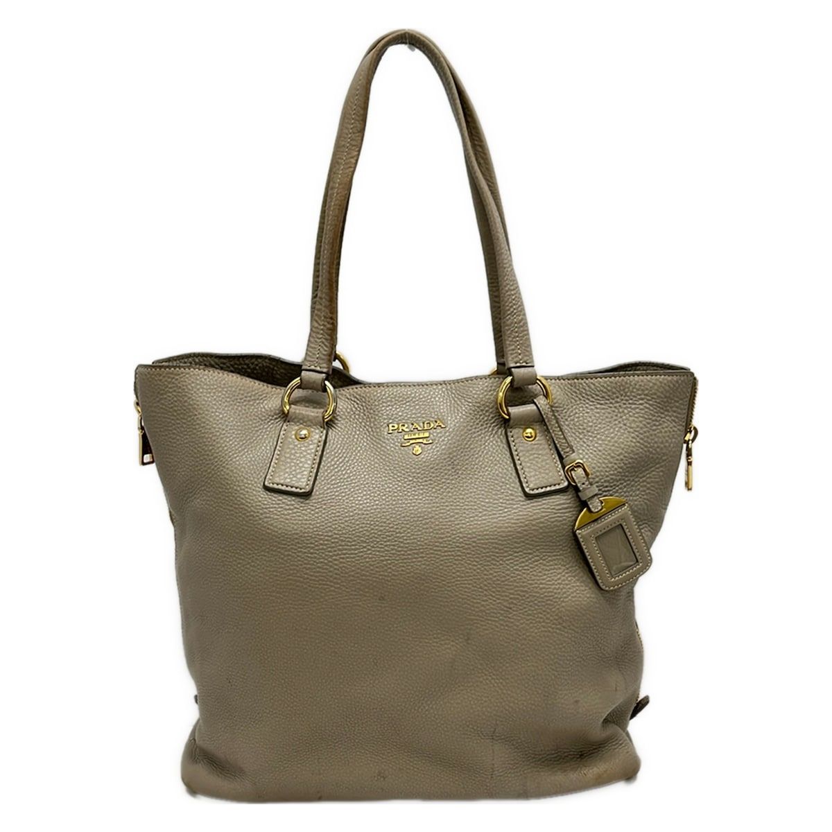 Prada Tote Vitello Daino Beige Leather