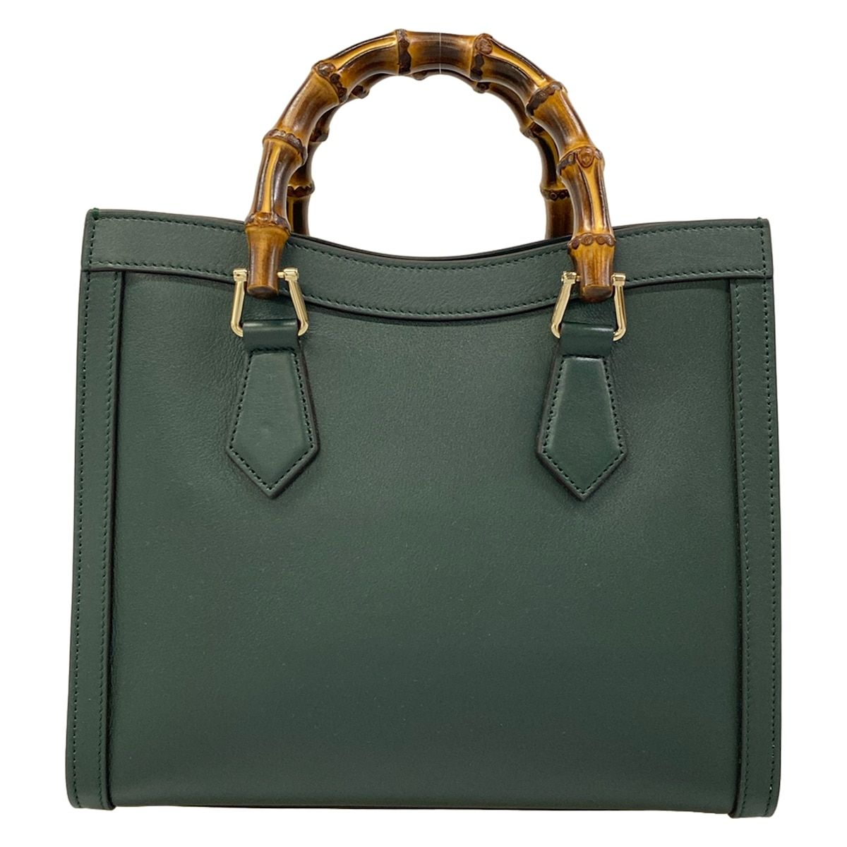 Gucci Handbag Diana Tote Medium Bamboo Green Leather — view 3