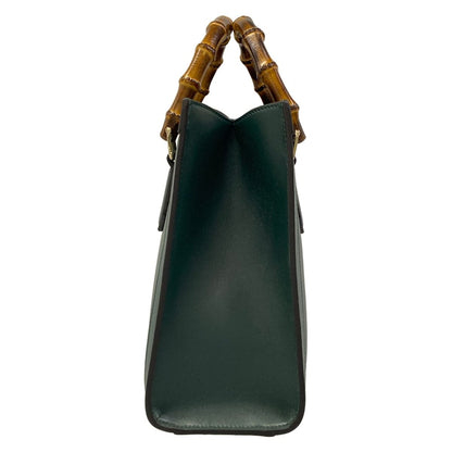 Gucci Handbag Diana Tote Medium Bamboo Green Leather — view 4