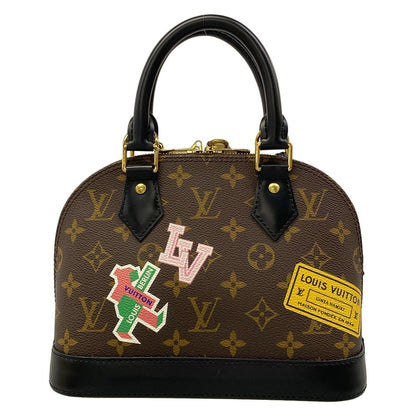 Louis Vuitton Handbag Monogram Alma BB Canvas Black My LV World Tour Leather — view 3