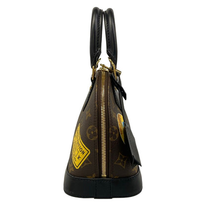 Louis Vuitton Handbag Monogram Alma BB Canvas Black My LV World Tour Leather — view 2