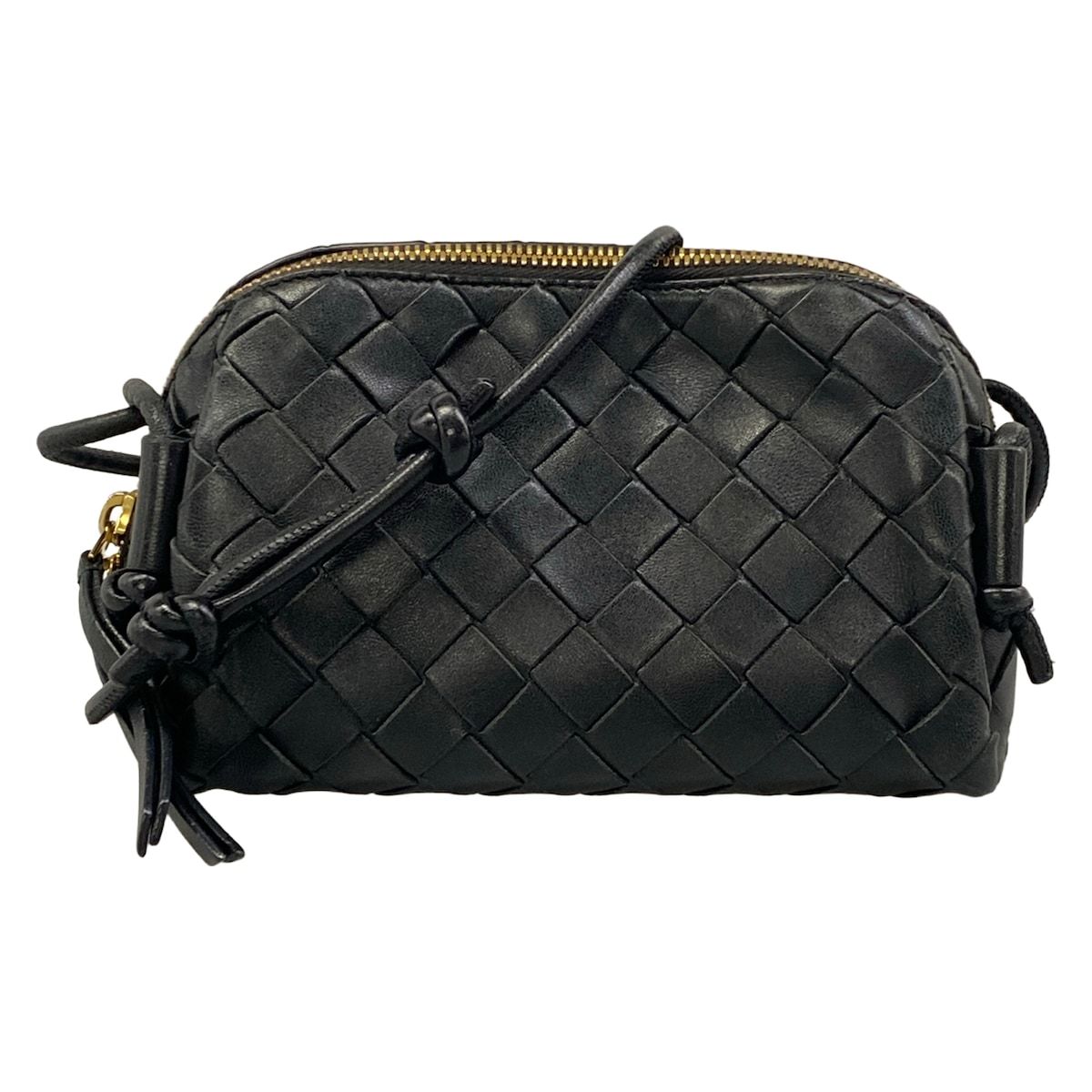 Bottega Veneta Shoulder Bag Mini Loop Black Leather