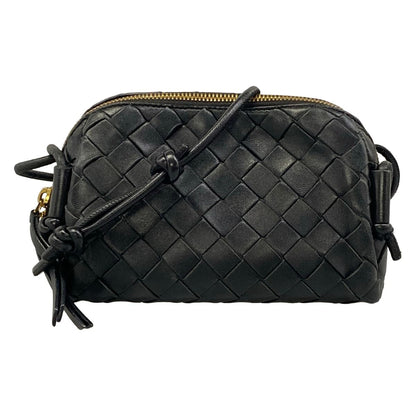 Bottega Veneta Shoulder Bag Mini Loop Black Leather